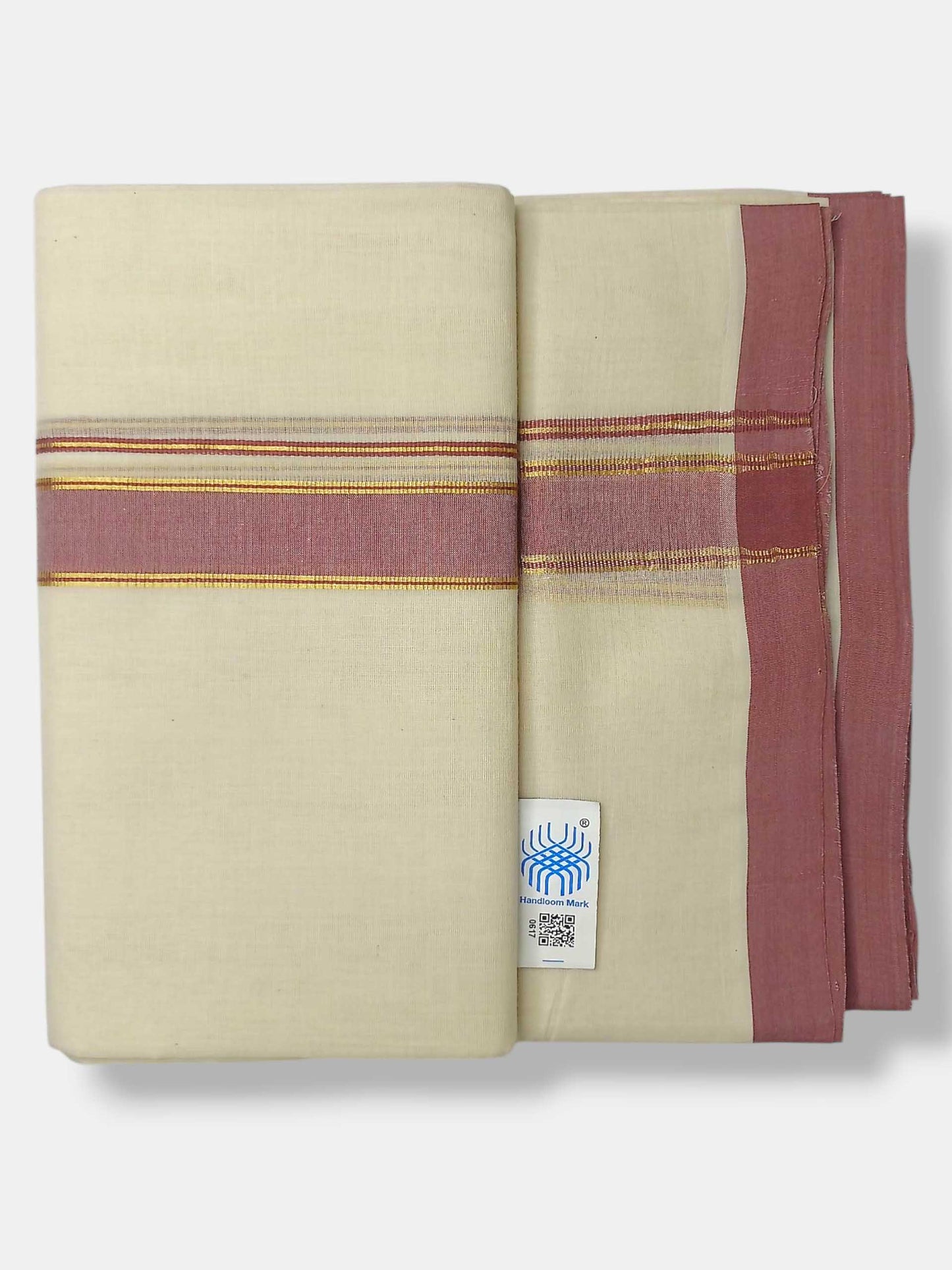 Kerala Balaramapuram Pure Cotton Handloom Mundu/Dhoti