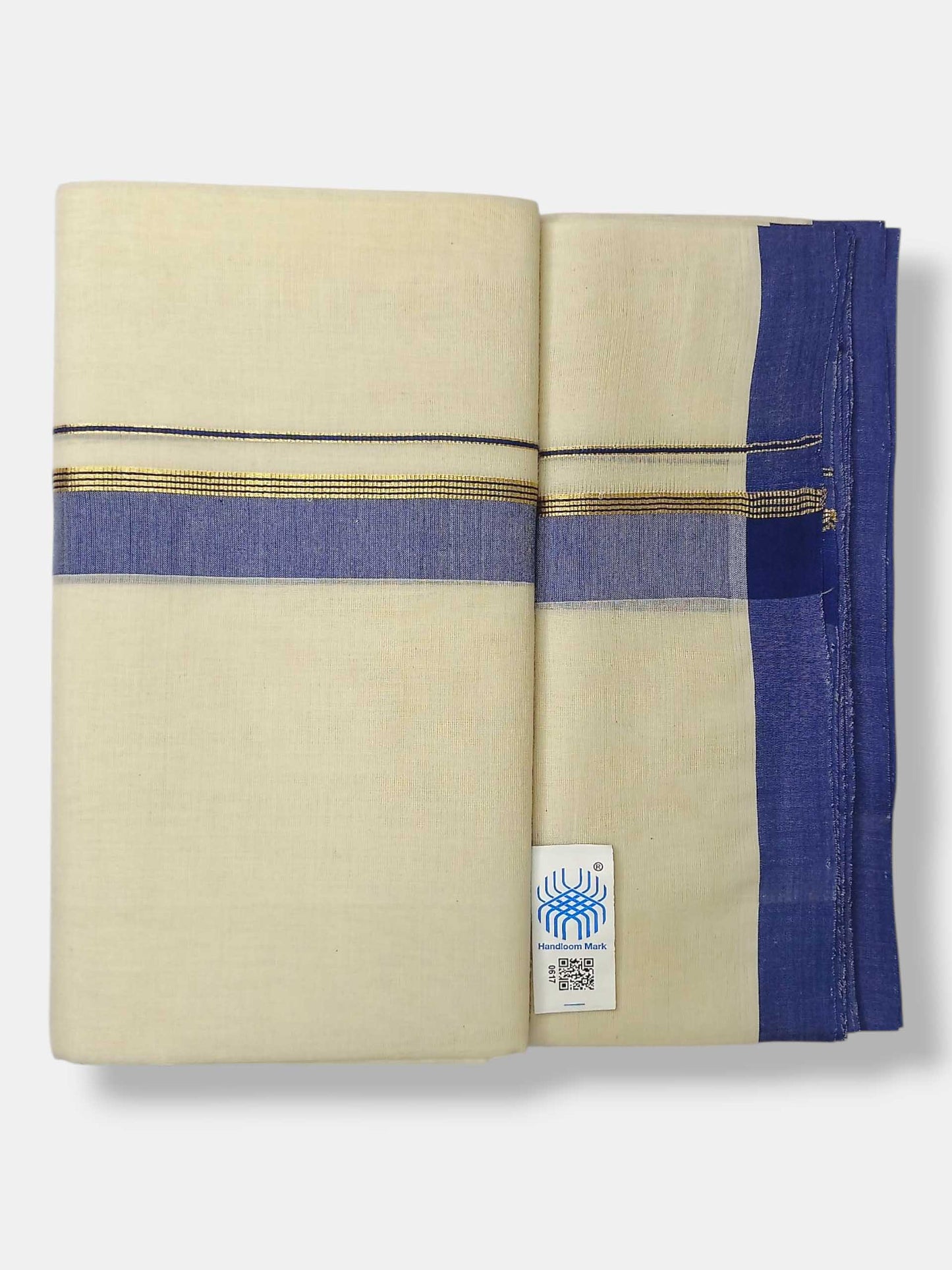 Kerala Balaramapuram Pure Cotton Handloom Mundu/Dhoti