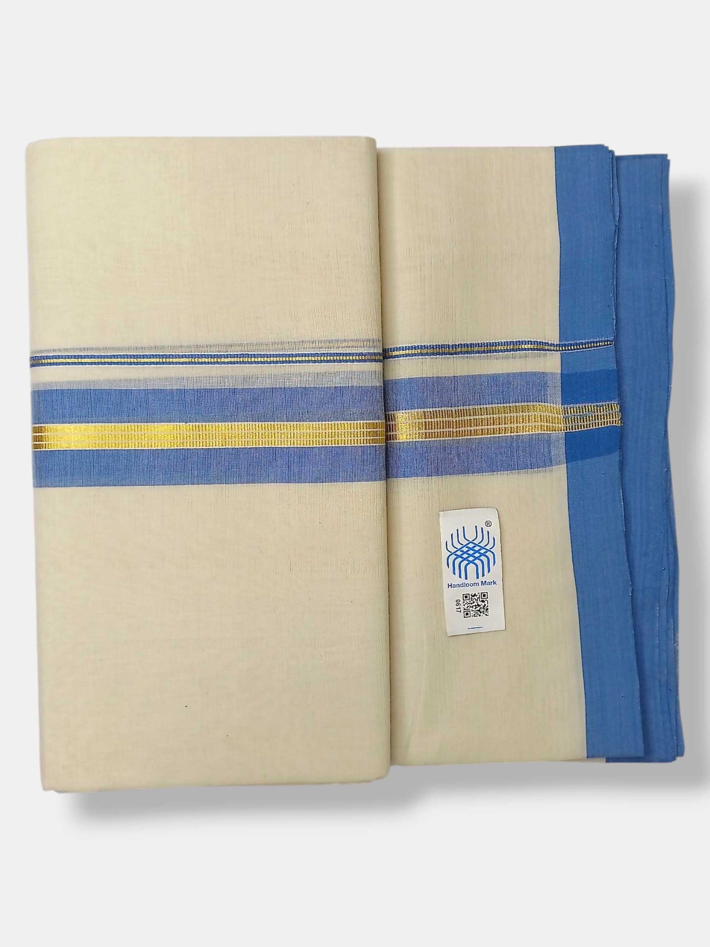 Kerala Balaramapuram Pure Cotton Handloom Mundu/Dhoti