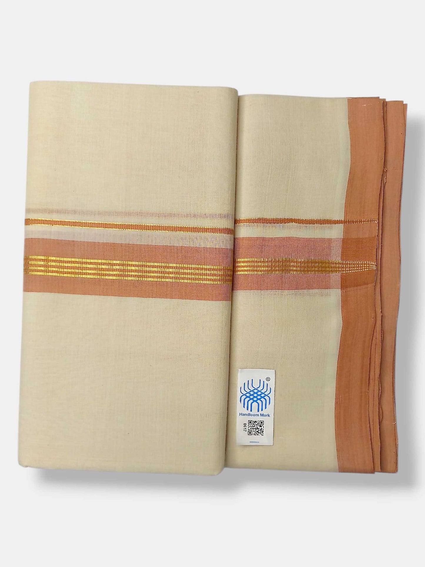 Kerala Balaramapuram Pure Cotton Handloom Mundu/Dhoti
