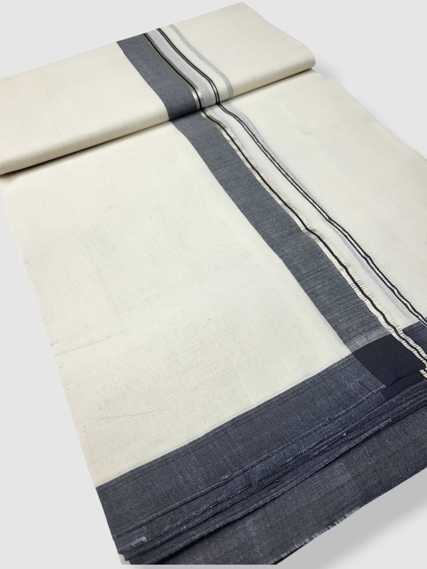 Kerala Balaramapuram Pure Cotton Handloom Mundu/Dhoti