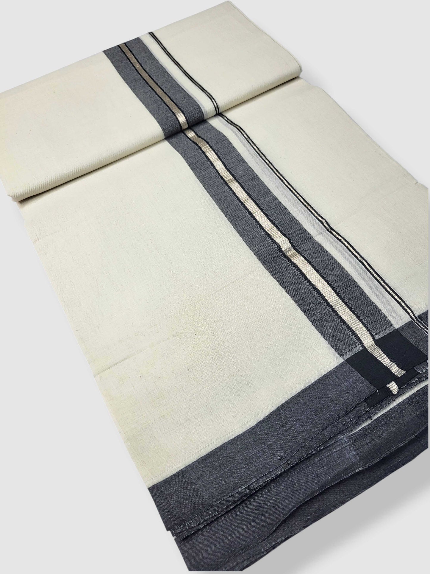 Kerala Balaramapuram Pure Cotton Handloom Mundu/Dhoti