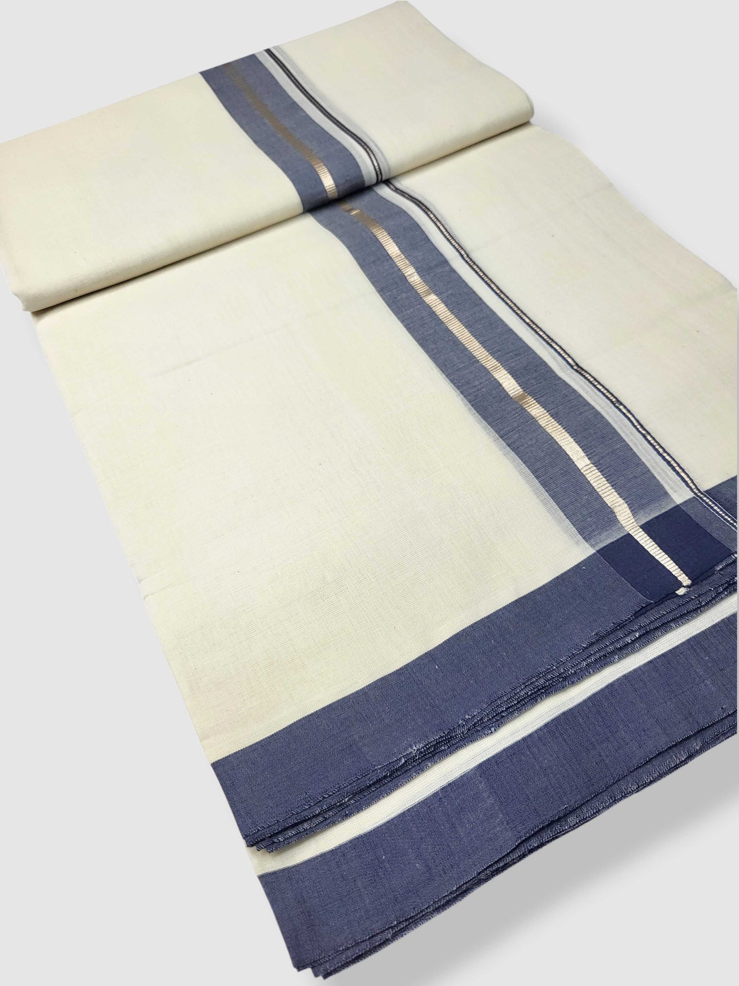 Kerala Balaramapuram Pure Cotton Handloom Mundu/Dhoti