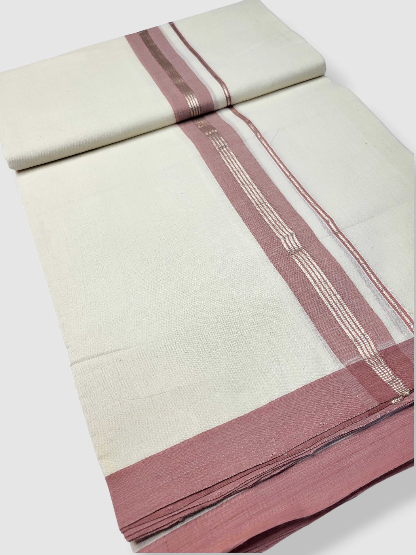Kerala Balaramapuram Pure Cotton Handloom Mundu/Dhoti