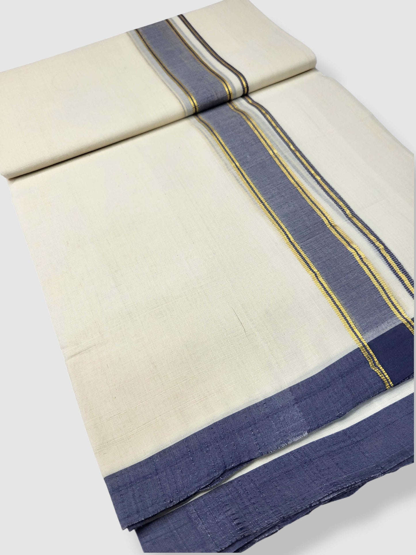 Kerala Balaramapuram Pure Cotton Handloom Mundu/Dhoti