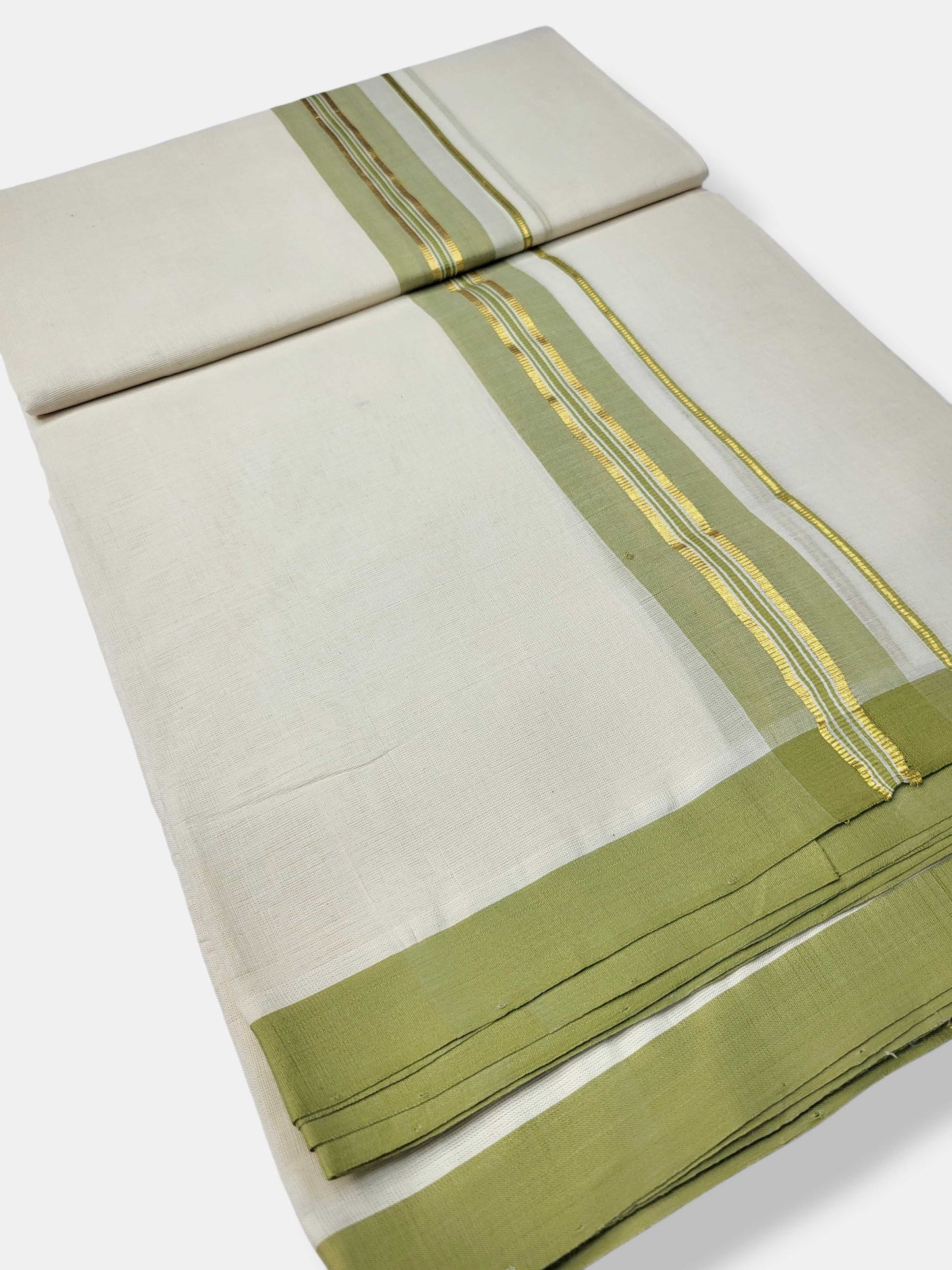 Kerala Balaramapuram Pure Cotton Handloom Mundu/Dhoti