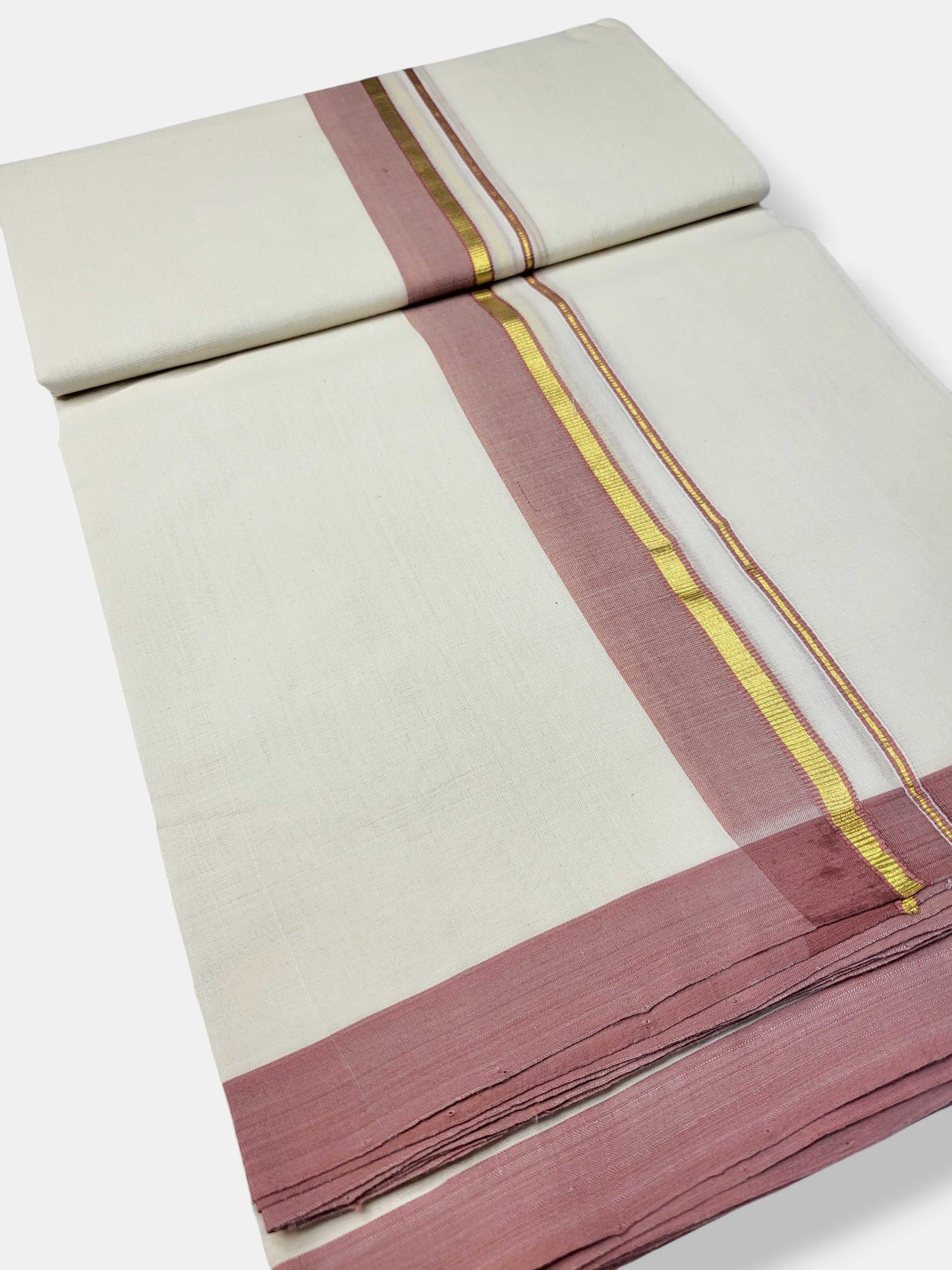 Kerala Balaramapuram Pure Cotton Handloom Mundu/Dhoti