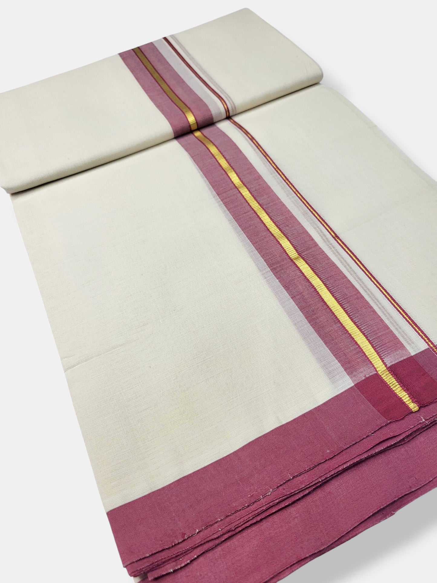 Kerala Balaramapuram Pure Cotton Handloom Mundu/Dhoti