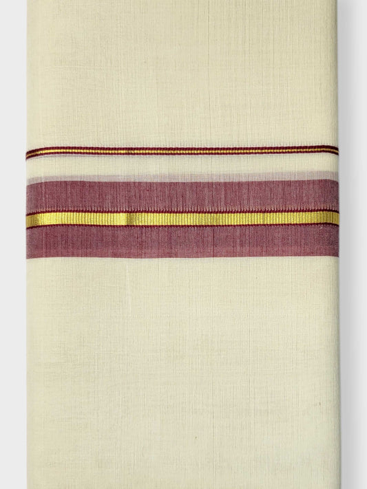 Kerala Balaramapuram Pure Cotton Handloom Mundu/Dhoti