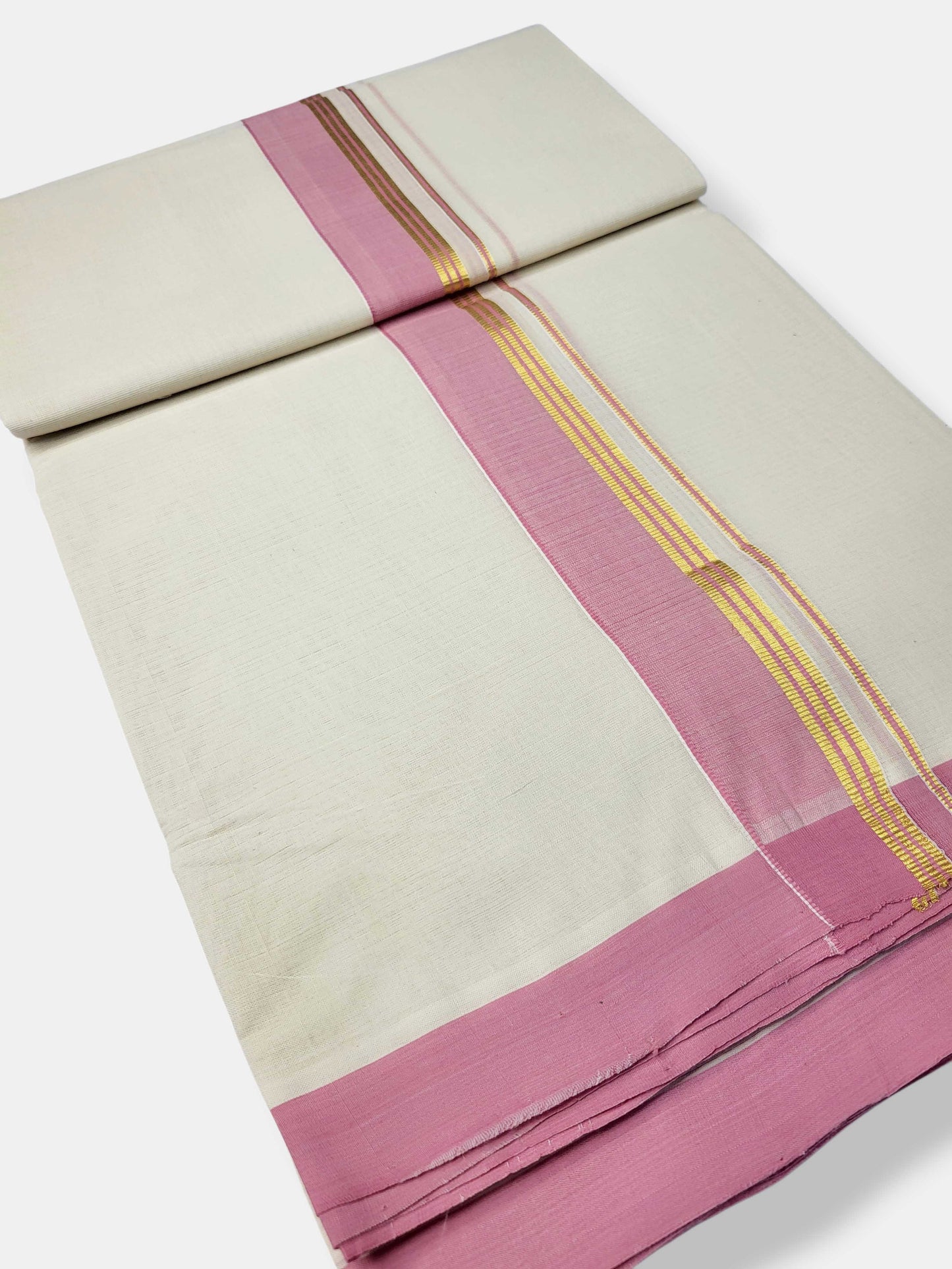 Kerala Balaramapuram Pure Cotton Handloom Mundu/Dhoti