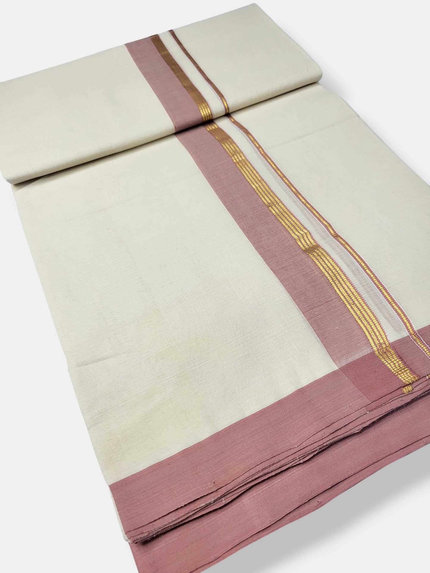 Kerala Balaramapuram Pure Cotton Handloom Mundu/Dhoti