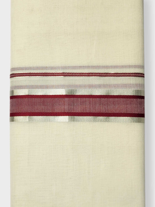 Kerala Balaramapuram Pure Cotton Handloom Mundu/Dhoti