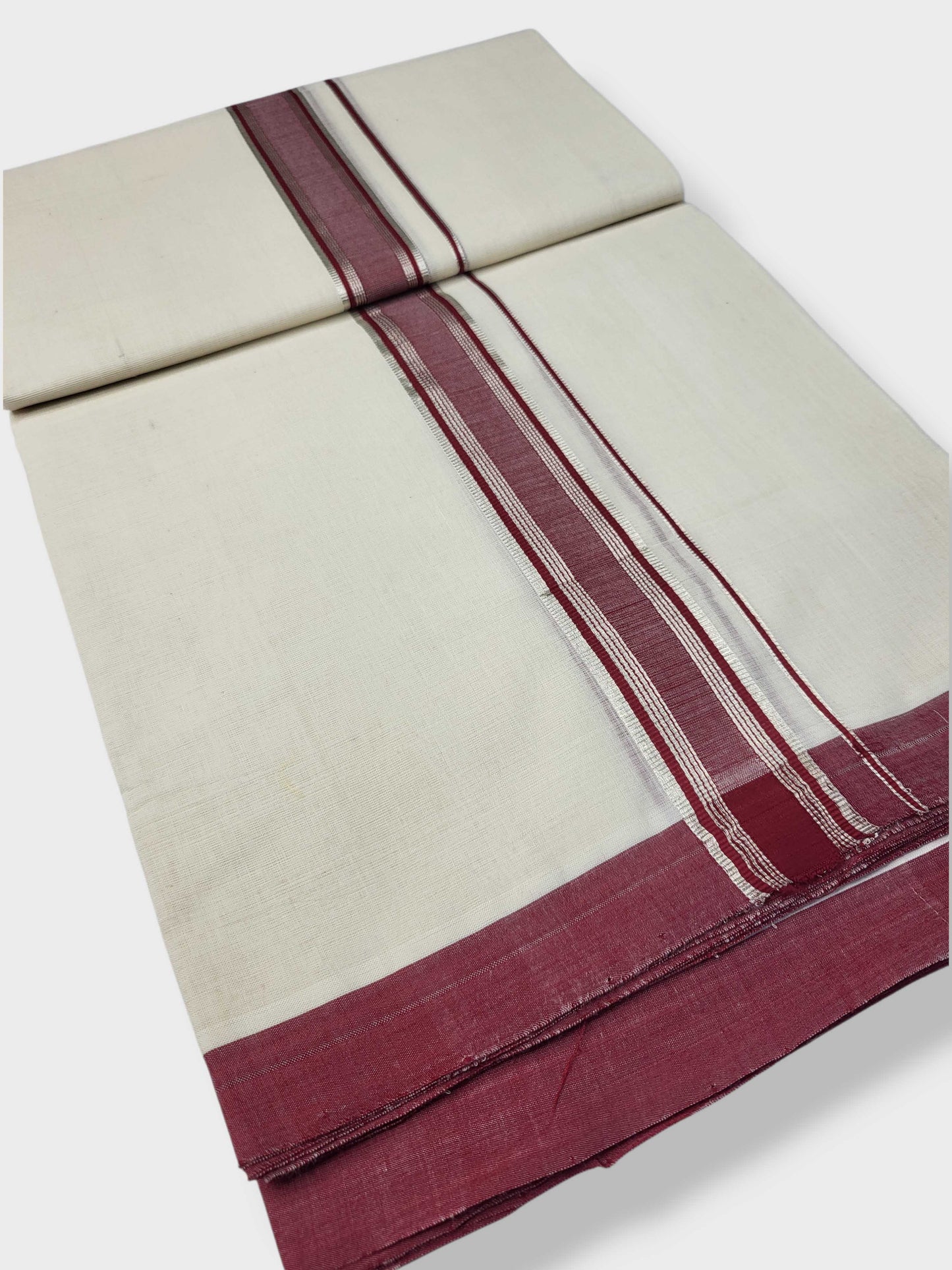 Kerala Balaramapuram Pure Cotton Handloom Mundu/Dhoti