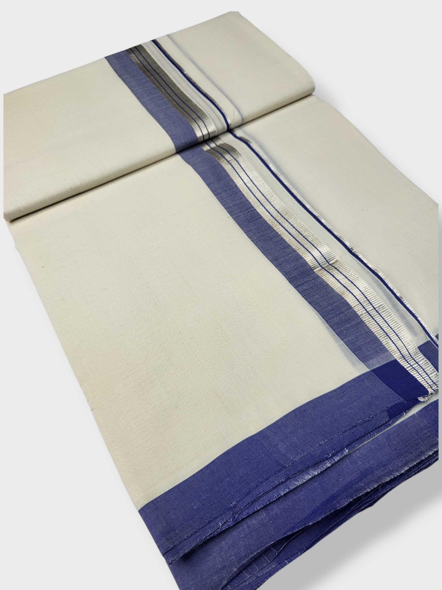 Kerala Balaramapuram Pure Cotton Handloom Mundu/Dhoti