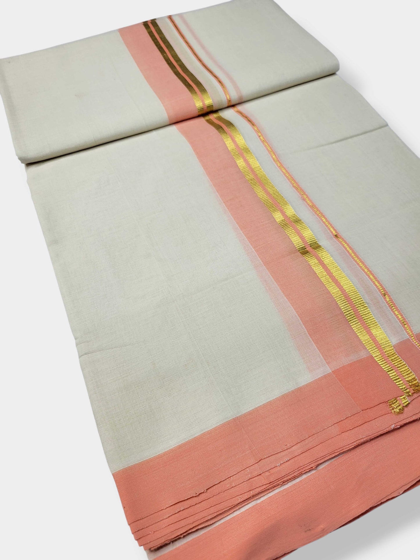 Kerala Balaramapuram Pure Cotton Handloom Mundu/Dhoti