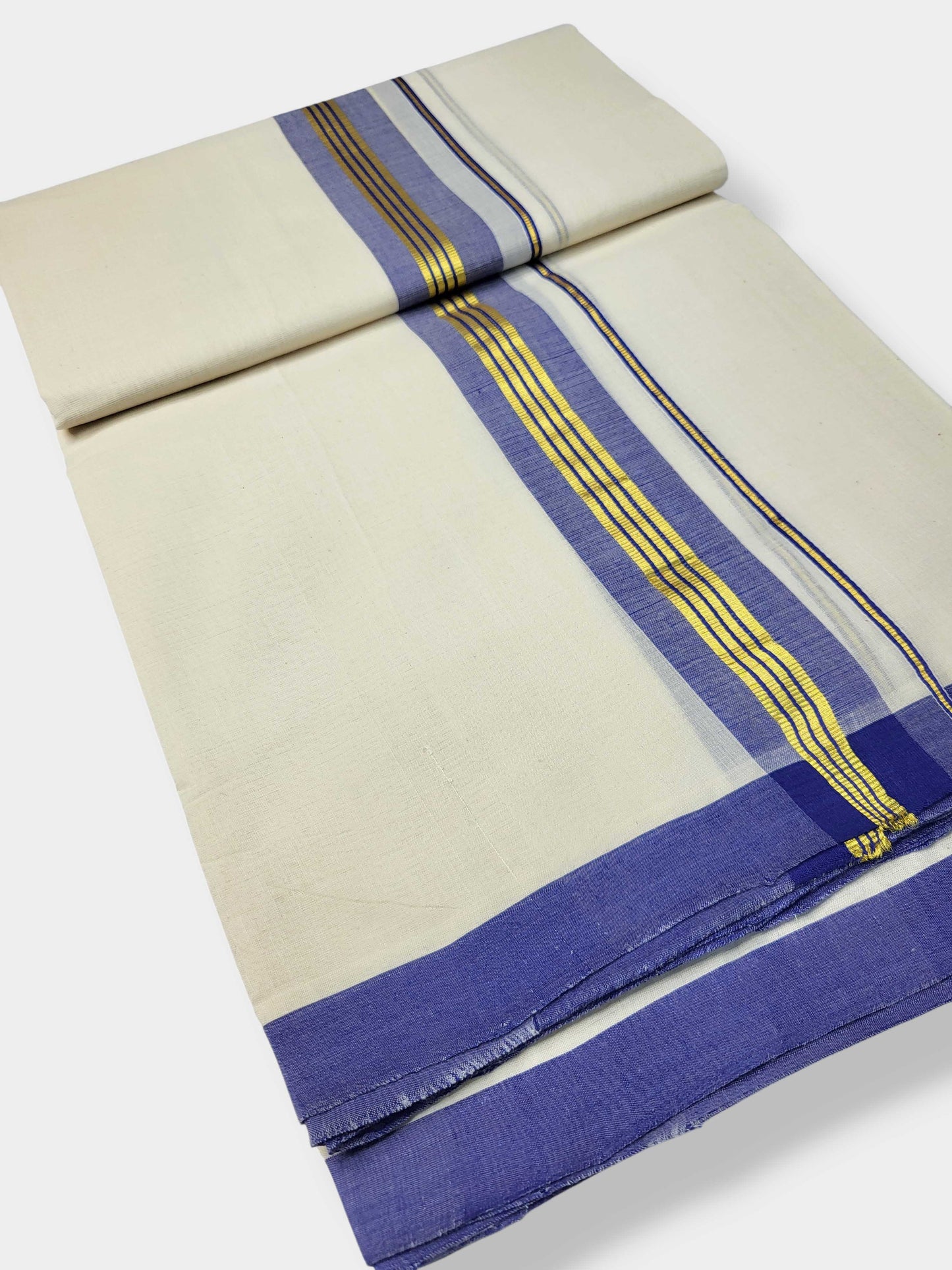 Kerala Balaramapuram Pure Cotton Handloom Mundu/Dhoti