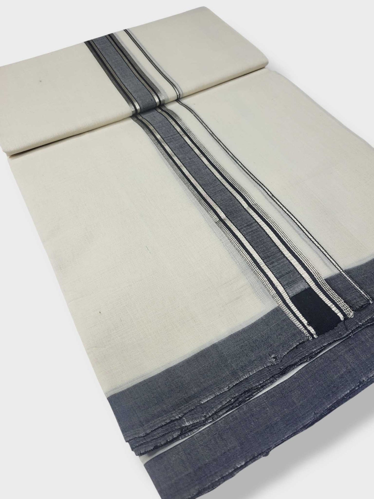 Kerala Balaramapuram Pure Cotton Handloom Mundu/Dhoti