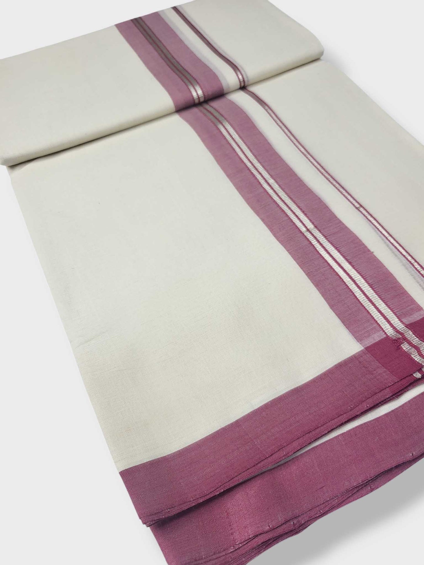 Kerala Balaramapuram Pure Cotton Handloom Mundu/Dhoti