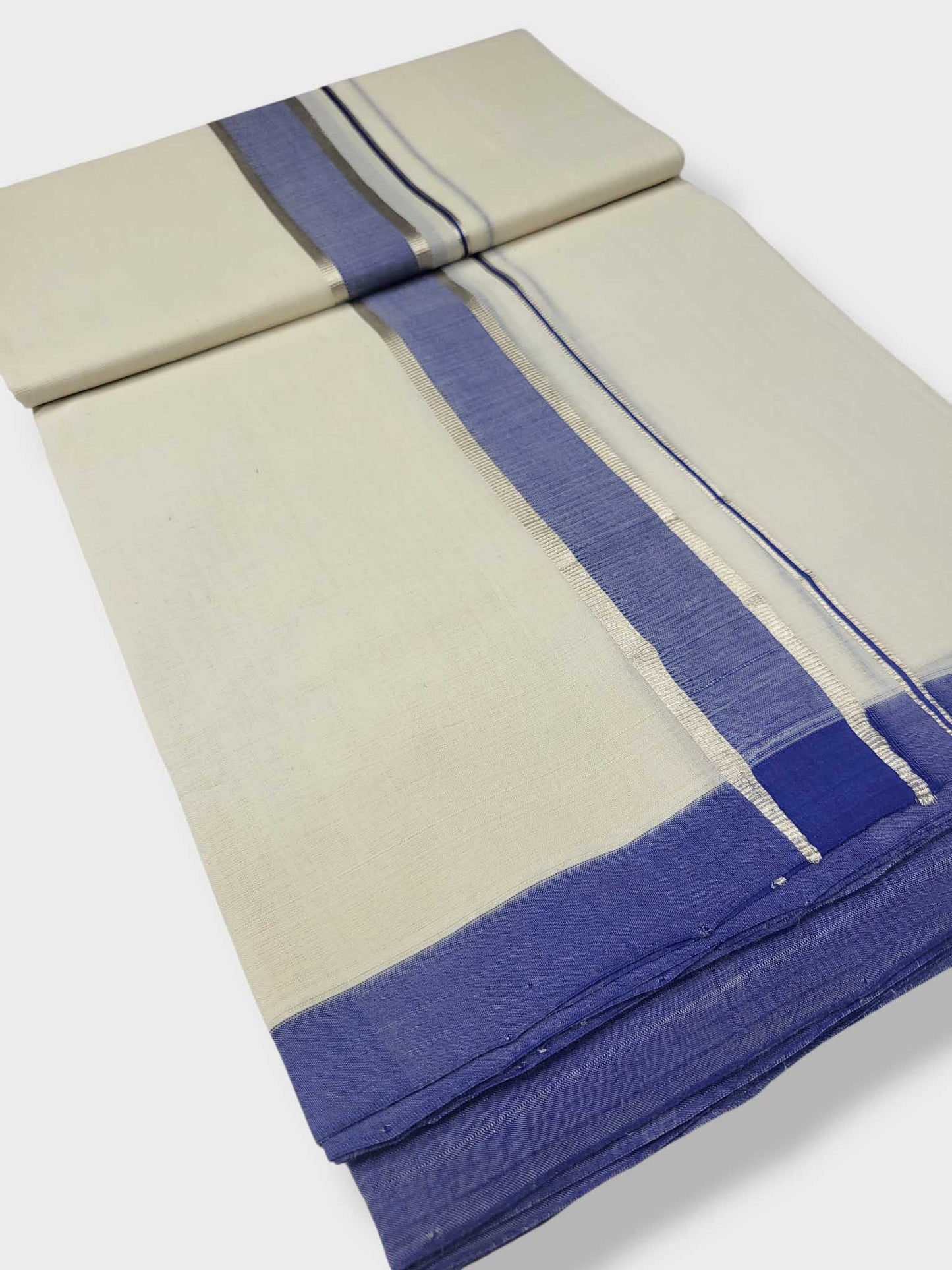 Kerala Balaramapuram Pure Cotton Handloom Mundu/Dhoti