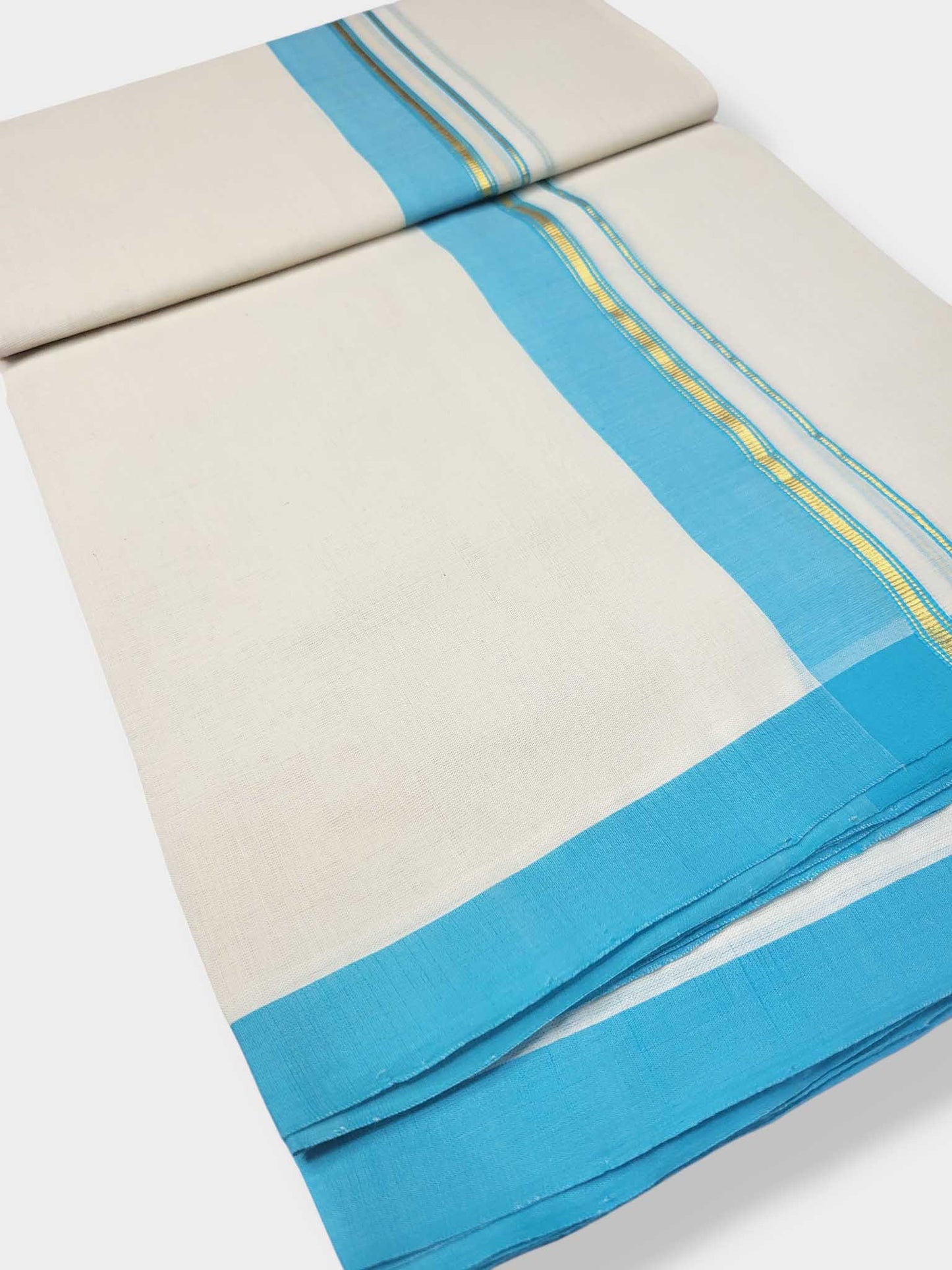 Kerala Balaramapuram Pure Cotton Handloom Mundu/Dhoti