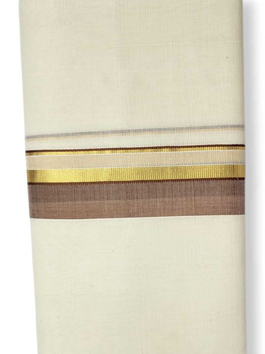 Kerala Balaramapuram Pure Cotton Handloom Mundu/Dhoti