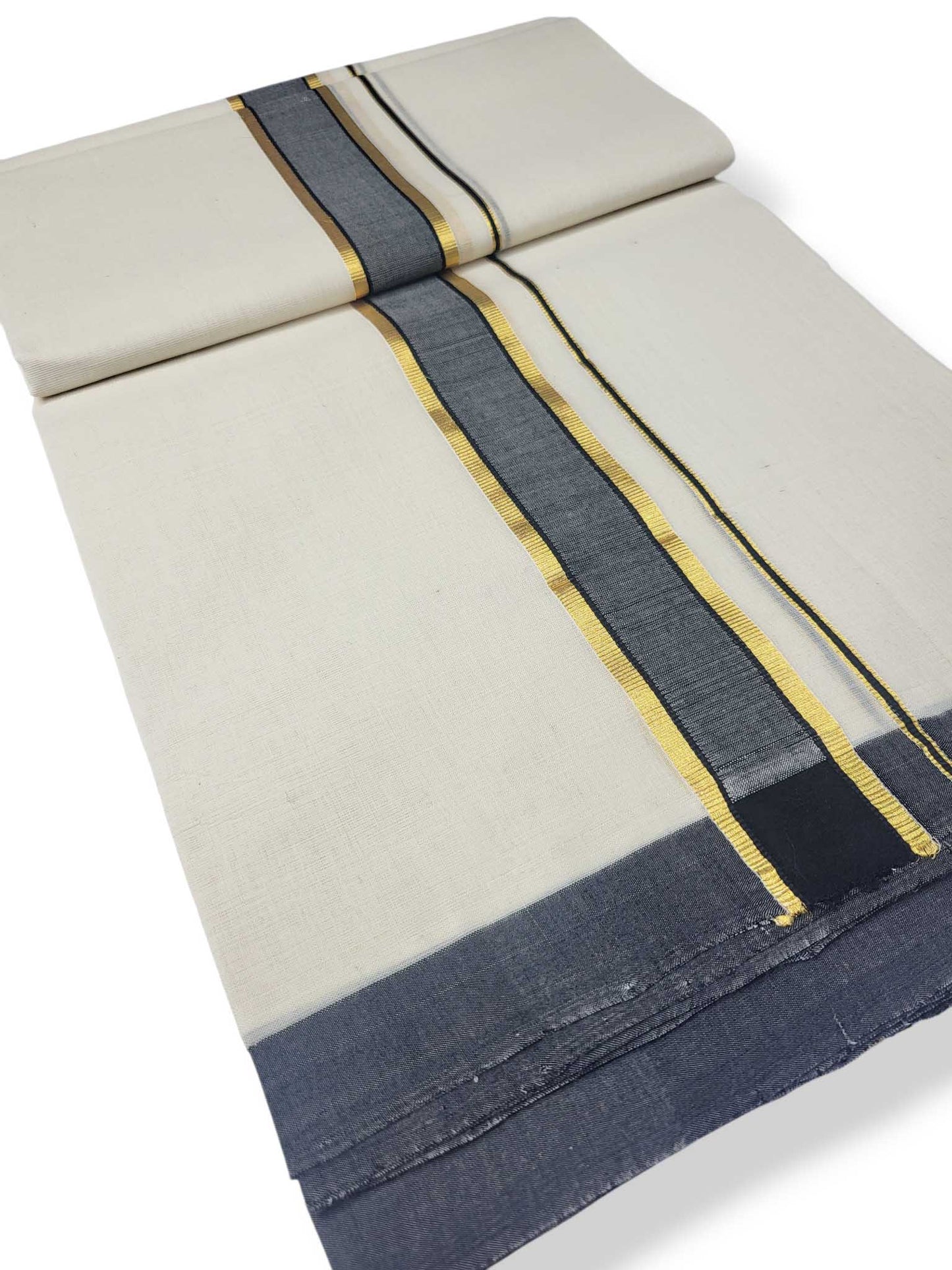 Kerala Balaramapuram Pure Cotton Handloom Mundu/Dhoti