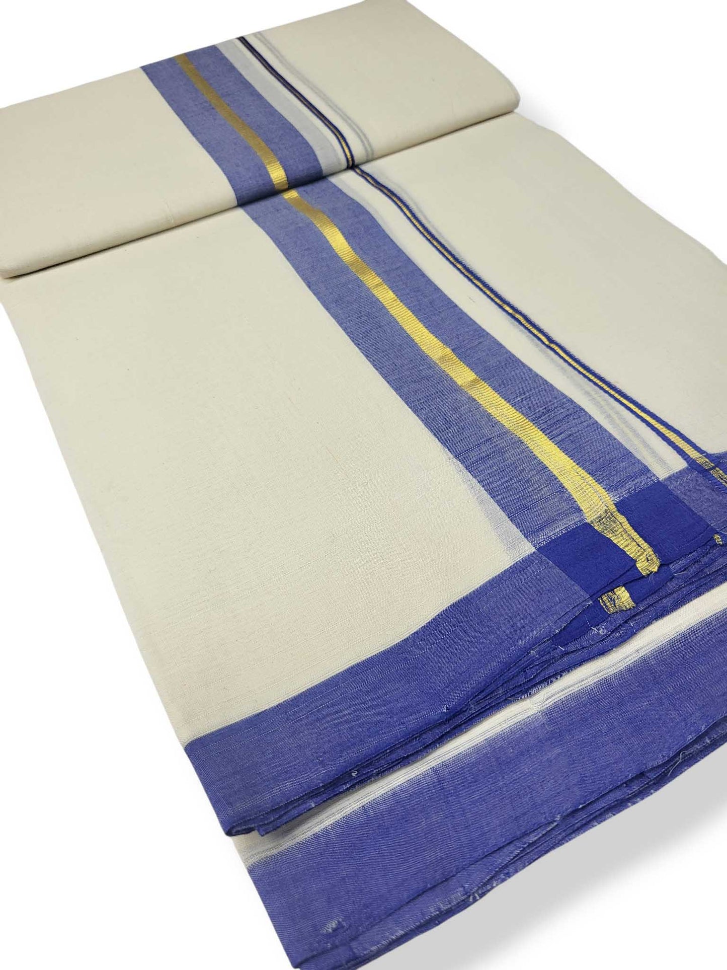 Kerala Balaramapuram Pure Cotton Handloom Mundu/Dhoti