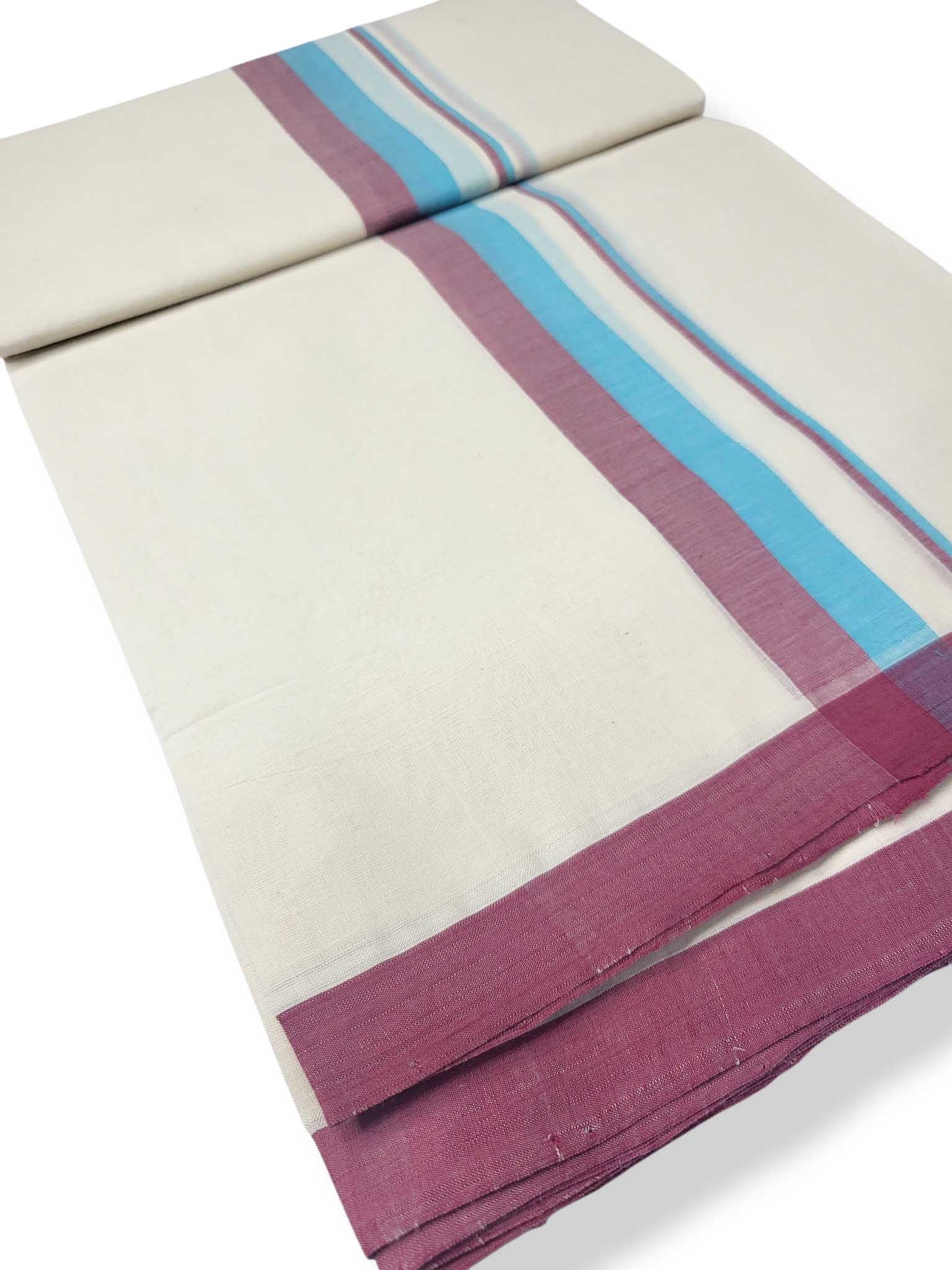 Kerala Balaramapuram Pure Cotton Handloom Mundu/Dhoti
