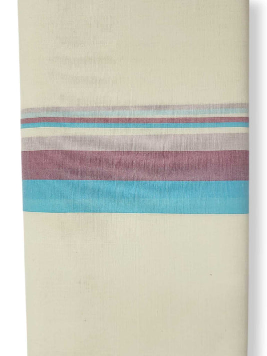 Kerala Balaramapuram Pure Cotton Handloom Mundu/Dhoti
