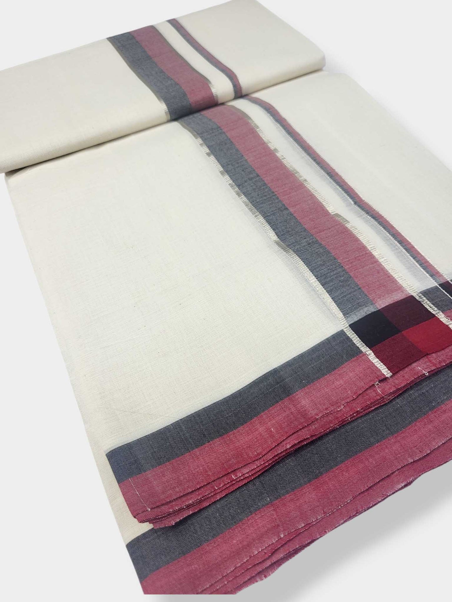 Kerala Balaramapuram Pure Cotton Handloom Mundu/Dhoti