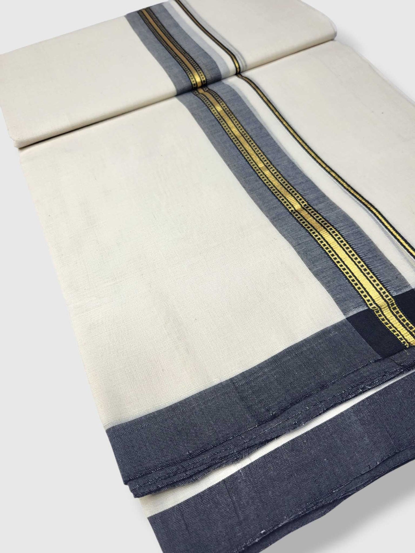 Kerala Balaramapuram Pure Cotton Handloom Mundu/Dhoti