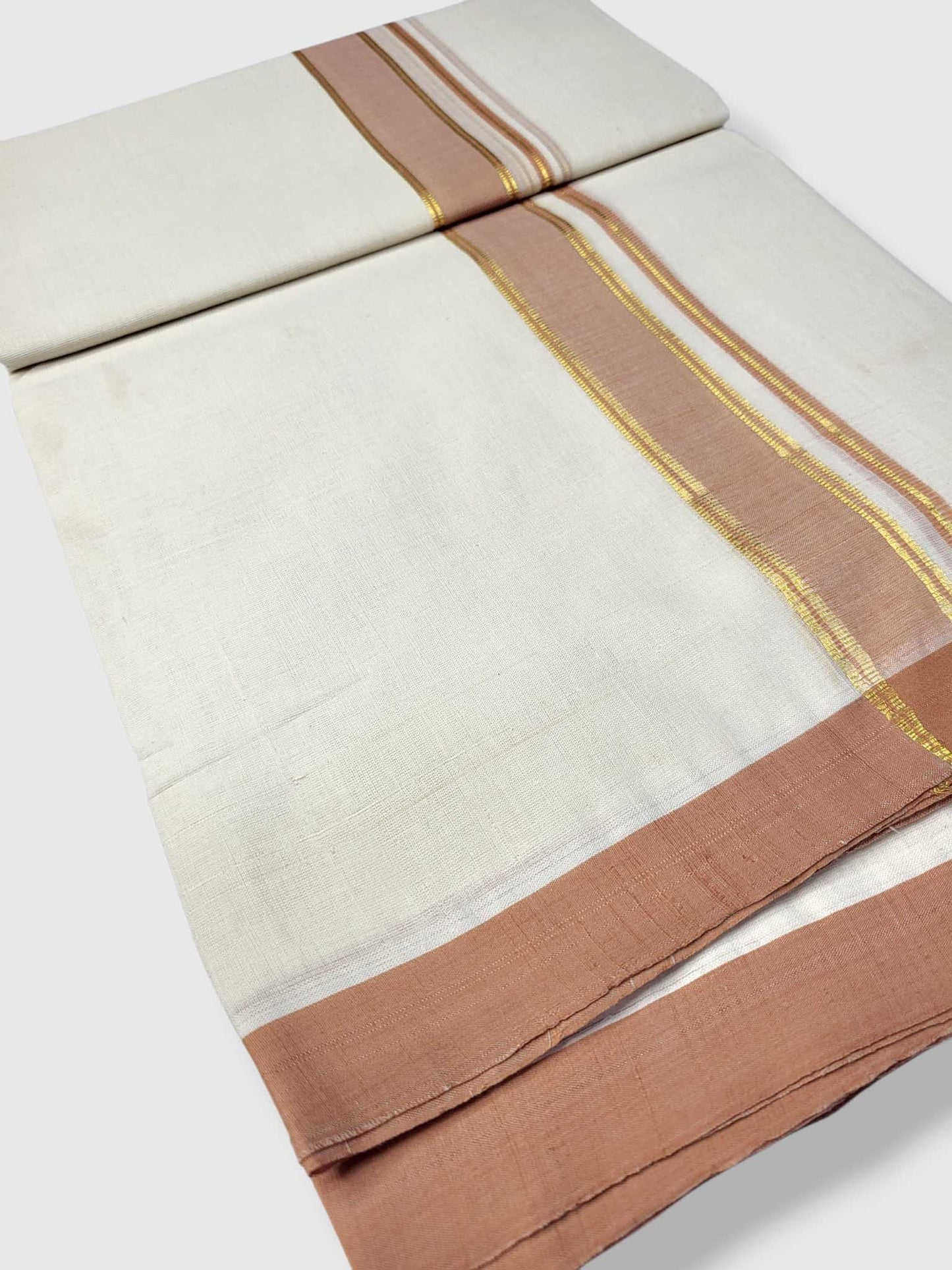 Kerala Balaramapuram Pure Cotton Handloom Mundu/Dhoti