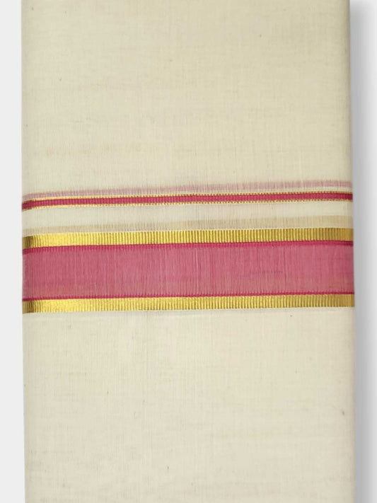 Kerala Balaramapuram Pure Cotton Handloom Mundu/Dhoti