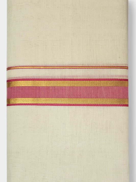 Kerala Balaramapuram Pure Cotton Handloom Mundu/Dhoti