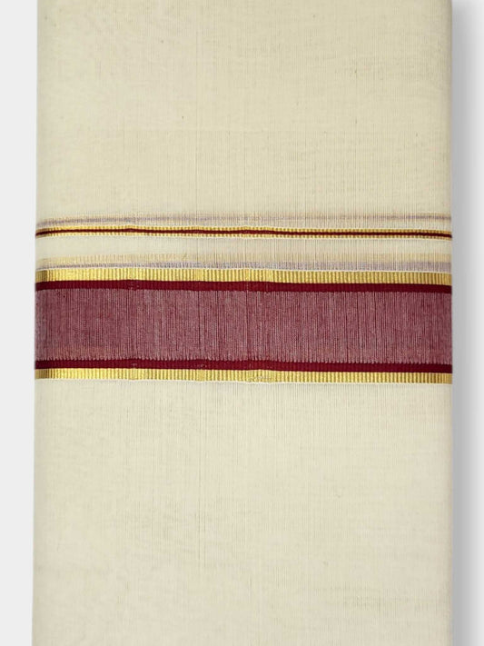 Kerala Balaramapuram Pure Cotton Handloom Mundu/Dhoti