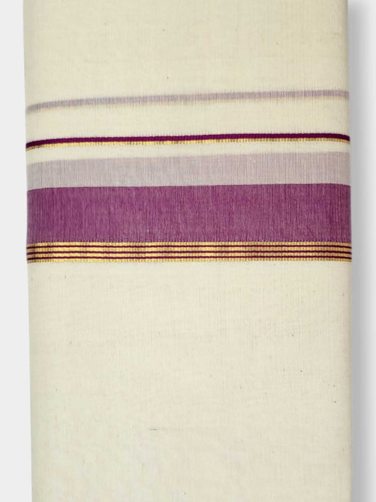 Kerala Balaramapuram Pure Cotton Handloom Mundu/Dhoti