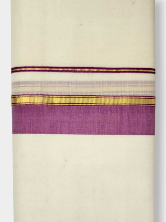 Kerala Balaramapuram Pure Cotton Handloom Mundu/Dhoti