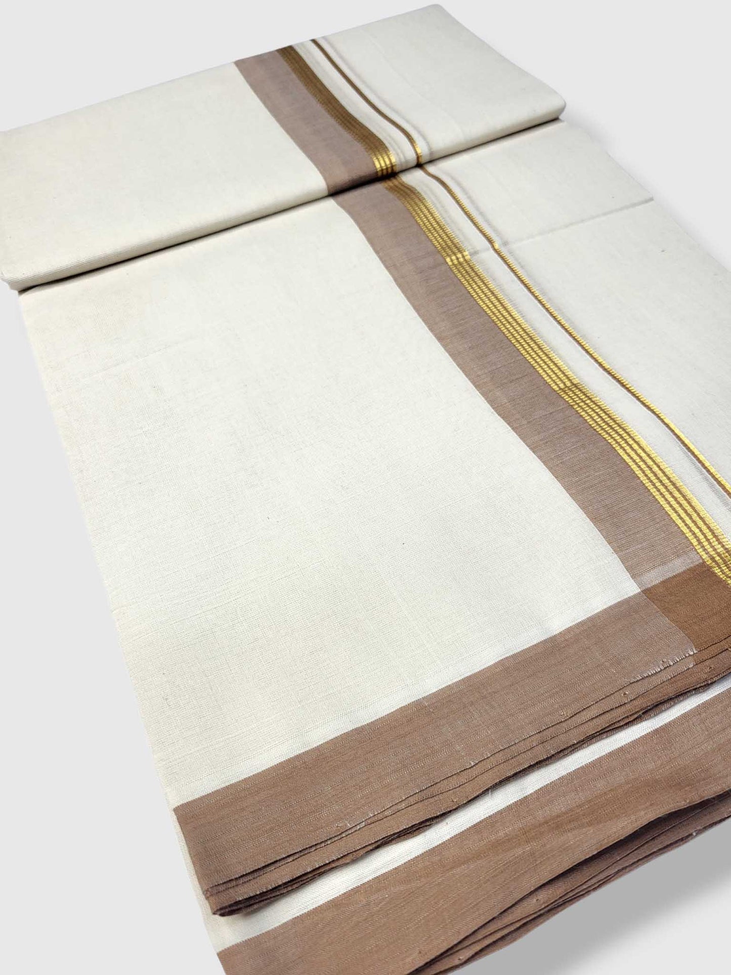 Kerala Balaramapuram Pure Cotton Handloom Mundu/Dhoti