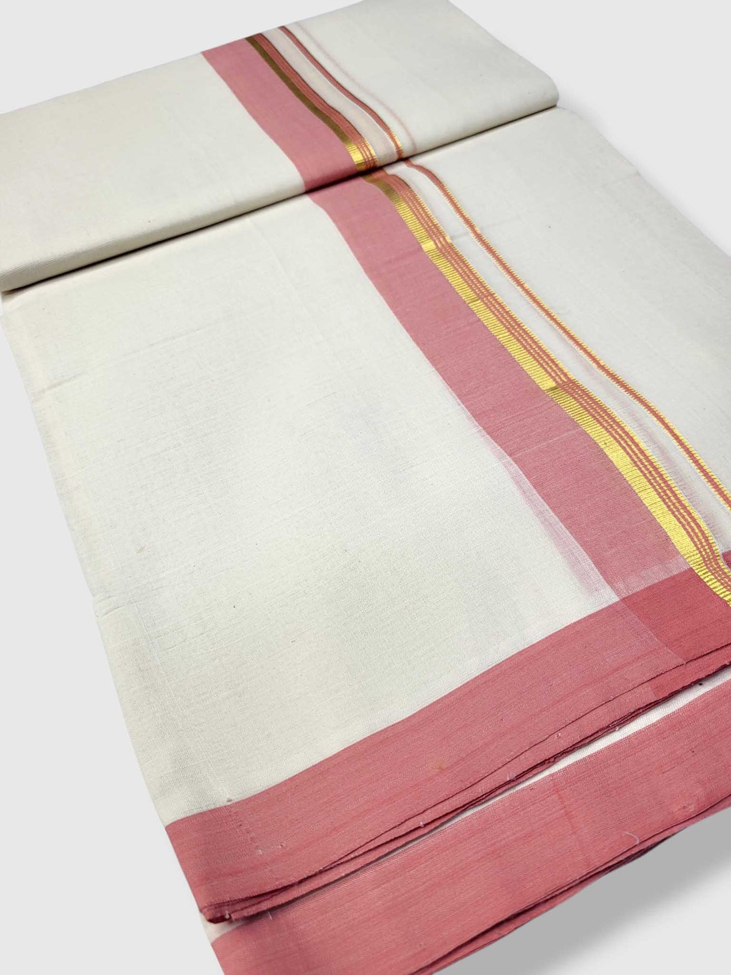 Kerala Balaramapuram Pure Cotton Handloom Mundu/Dhoti