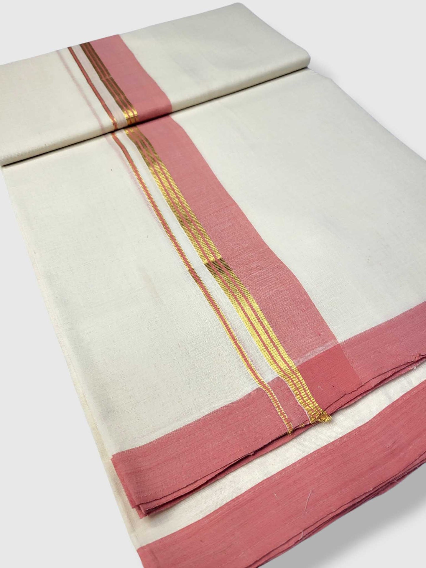 Kerala Balaramapuram Pure Cotton Handloom Mundu/Dhoti