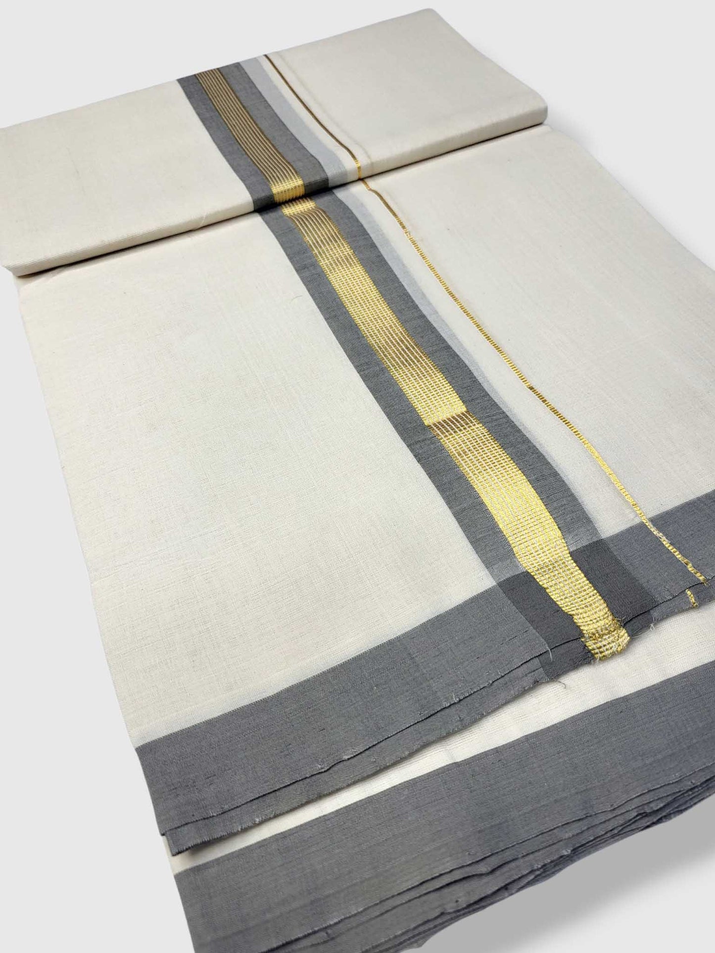 Kerala Balaramapuram Pure Cotton Handloom Mundu/Dhoti