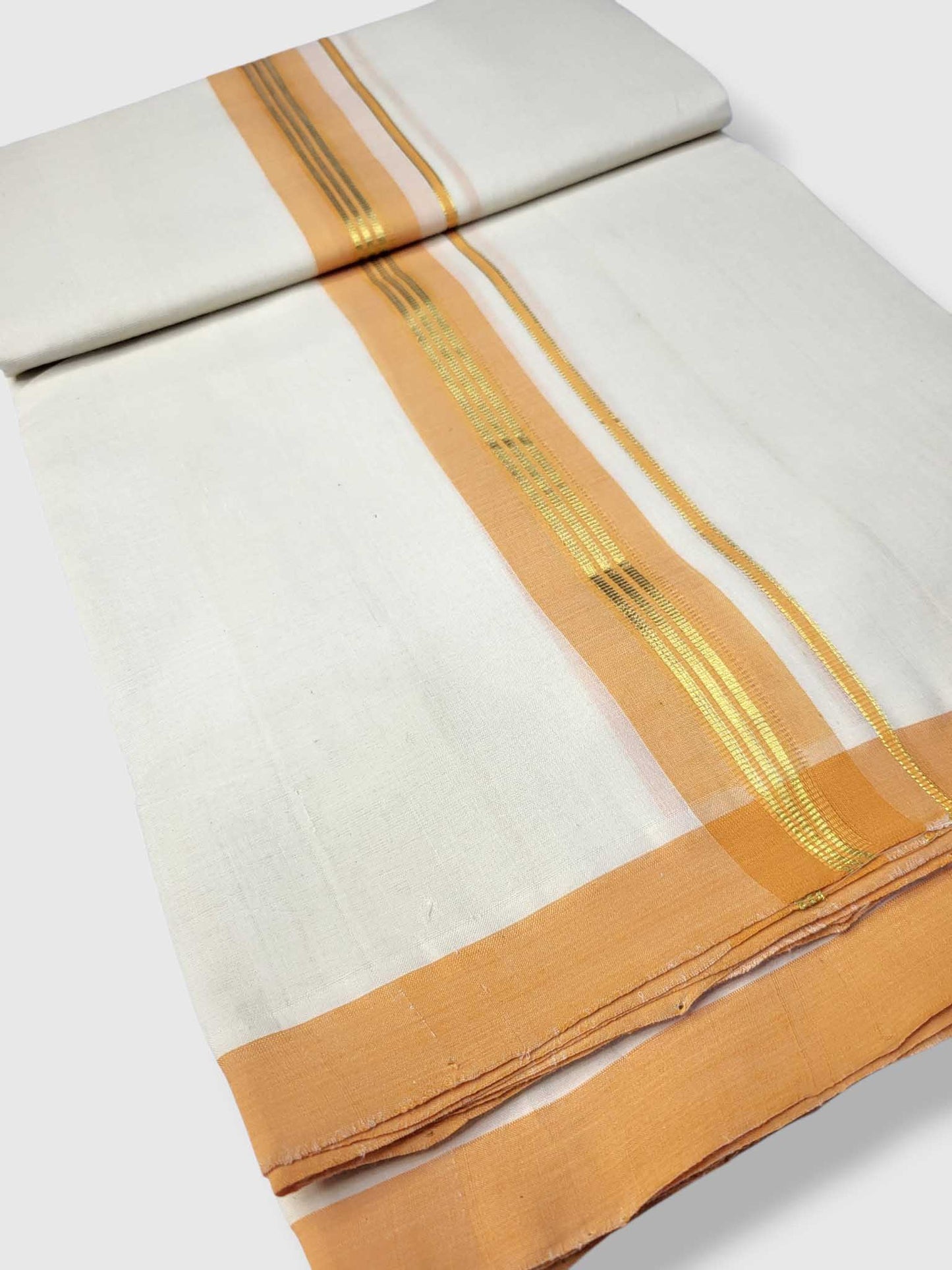 Kerala Balaramapuram Pure Cotton Handloom Mundu/Dhoti