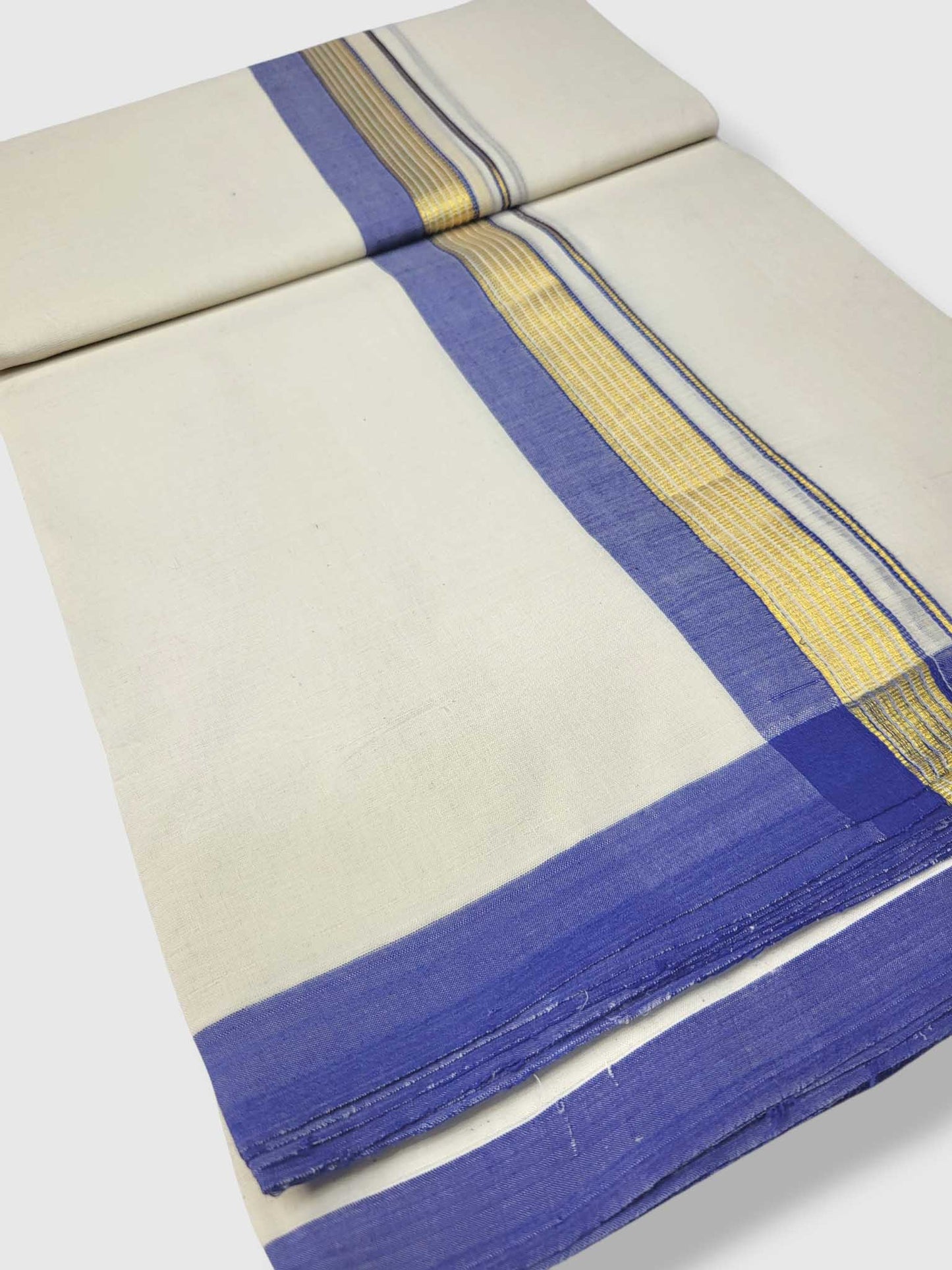Kerala Balaramapuram Pure Cotton Handloom Mundu/Dhoti