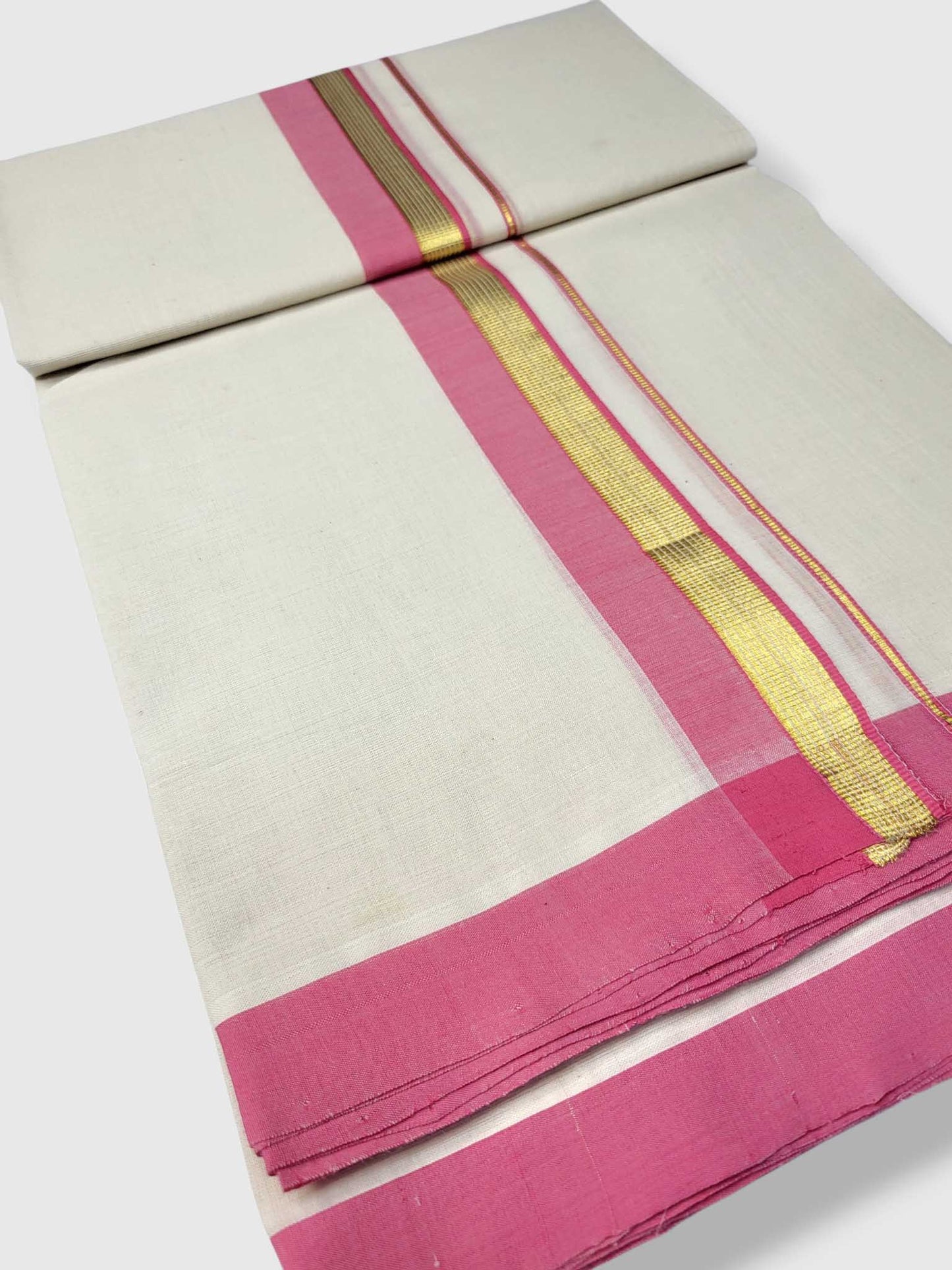 Kerala Balaramapuram Pure Cotton Handloom Mundu/Dhoti