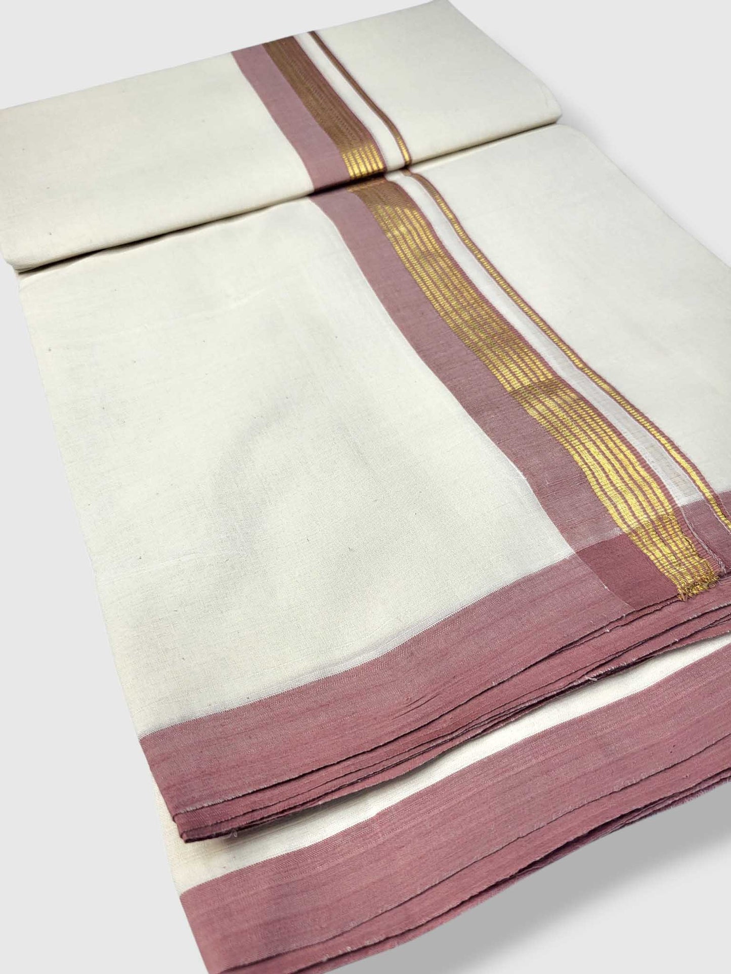 Kerala Balaramapuram Pure Cotton Handloom Mundu/Dhoti