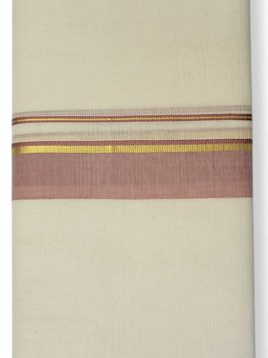 Kerala Balaramapuram Pure Cotton Handloom Mundu/Dhoti
