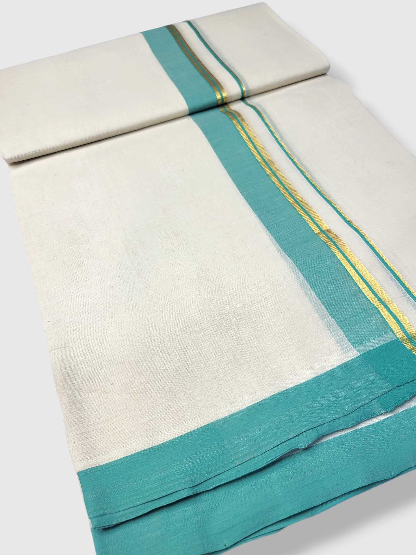 Kerala Balaramapuram Pure Cotton Handloom Mundu/Dhoti