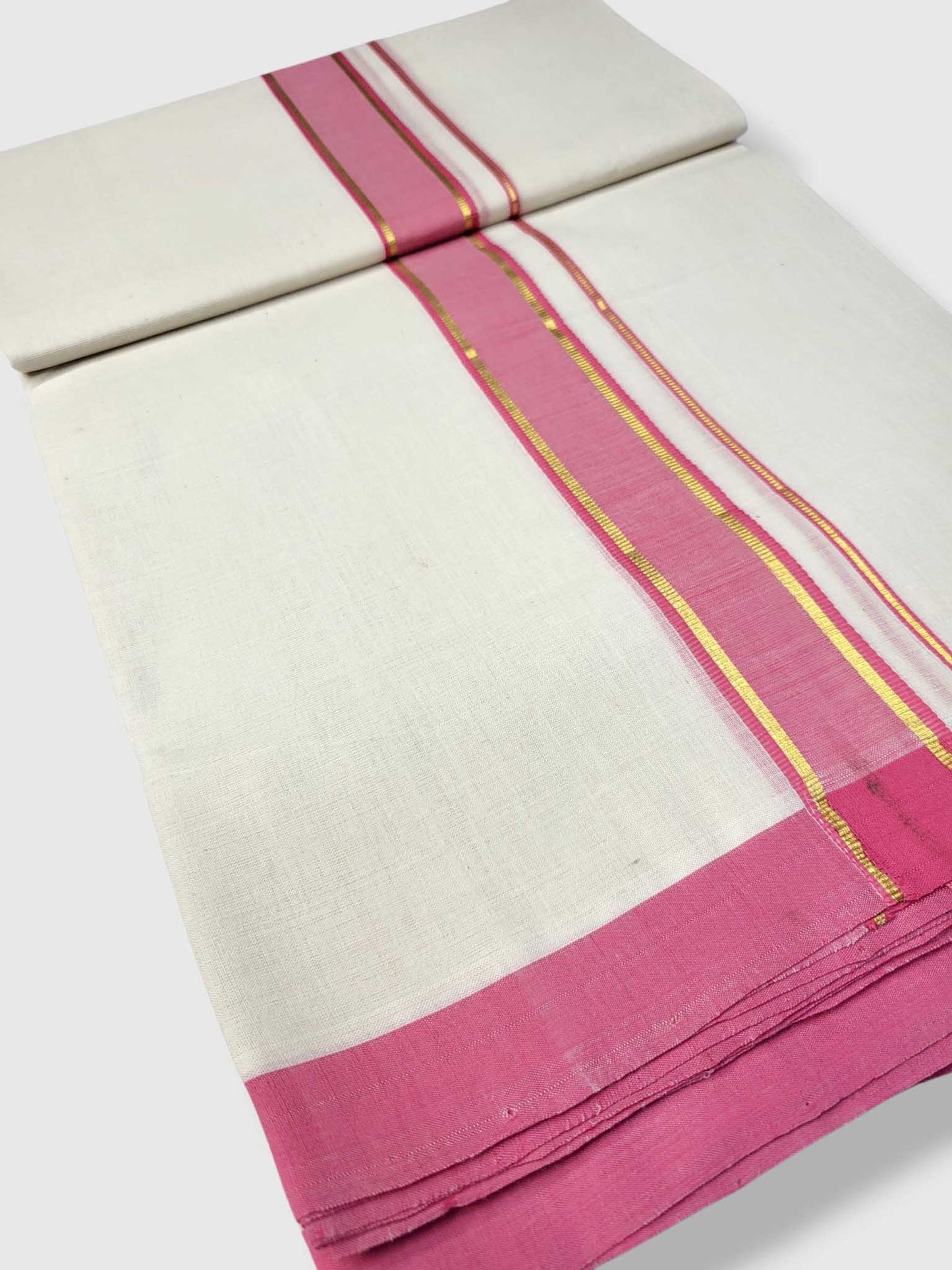 Kerala Balaramapuram Pure Cotton Handloom Mundu/Dhoti