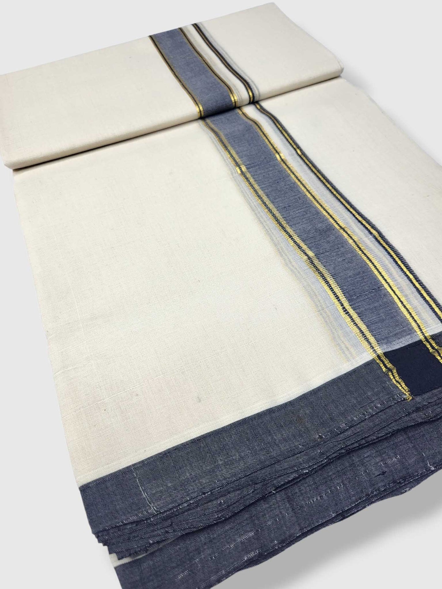 Kerala Balaramapuram Pure Cotton Handloom Mundu/Dhoti