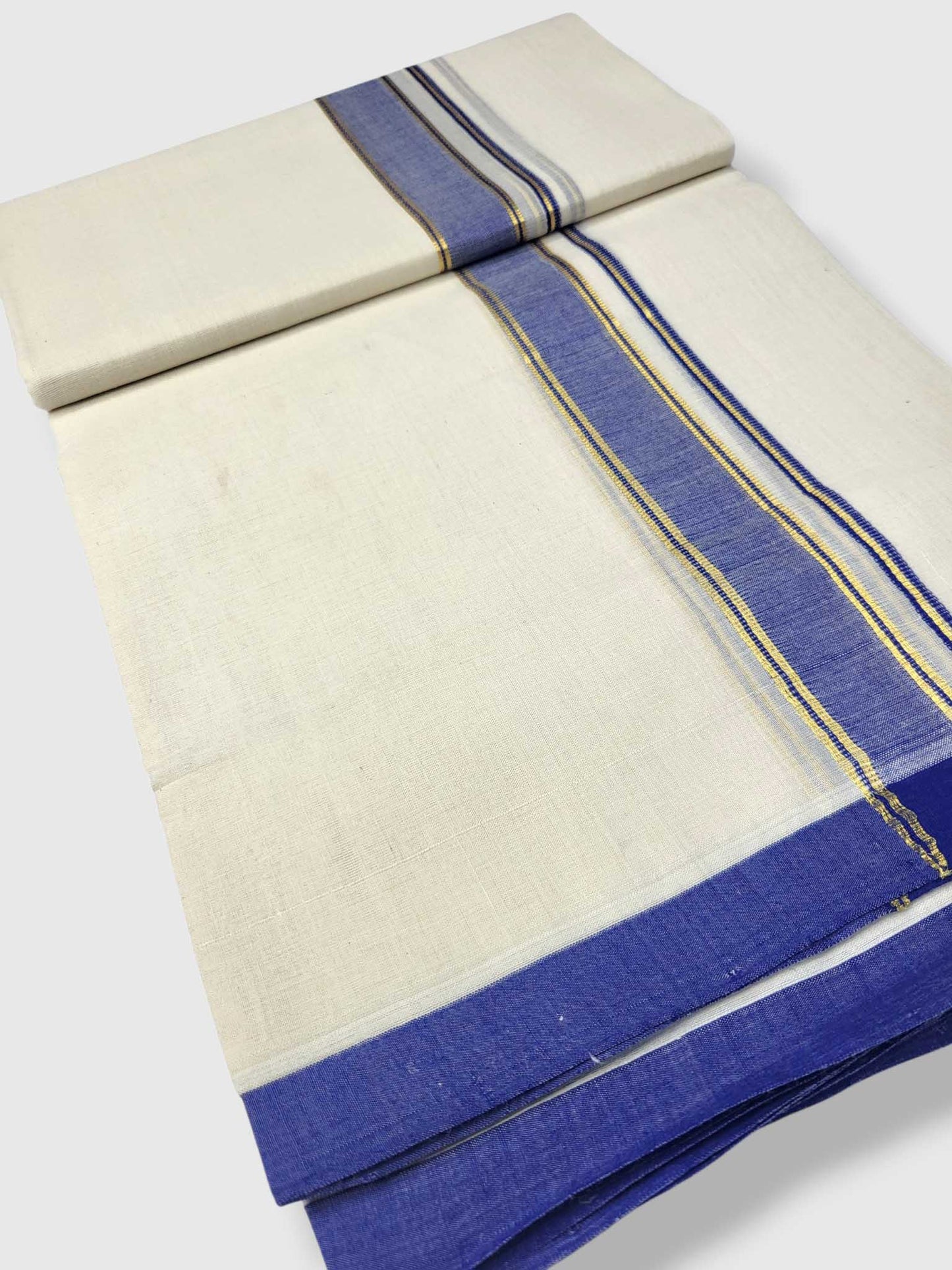 Kerala Balaramapuram Pure Cotton Handloom Mundu/Dhoti